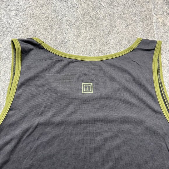 5.11 Tactical Tank Top Men 2XL Green Black Gray Colorblock Performance - Picture 8 of 12